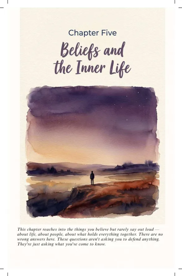 Chapter Five opener: Beliefs and the Inner Life